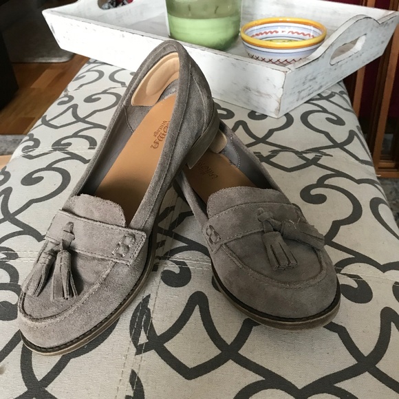 Crown Vintage Shoes Crown Vintage Suede Tassel Loafer Slides